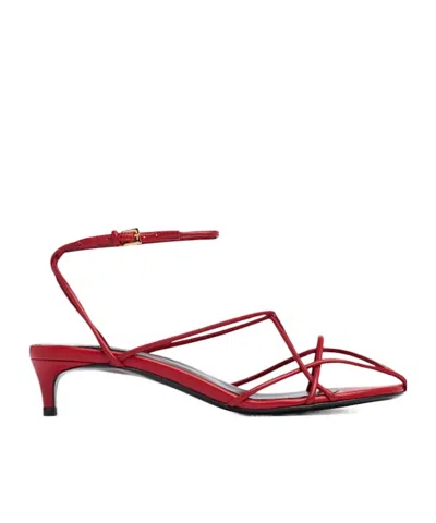 Khaite Ankle Strap Sandals In Multi