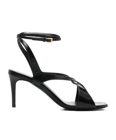 Khaite Ankle-strap Heeled Sandals In Black