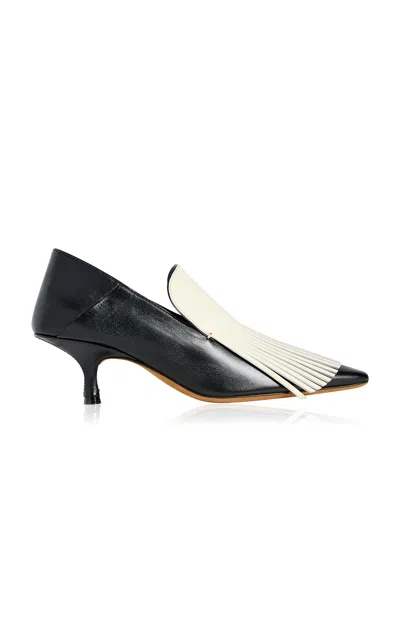 Khaite Anouk Fringe Loafer 55 In Multi