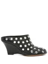 Khaite The Apollo Stud-embellished Mules In Black