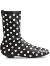 Khaite Apollo Studded Leather Booties In Black