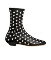 Khaite Elegant Flat Boots With Rounded Toe In Black