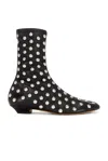 Khaite Apollo Studded Leather Booties In Black