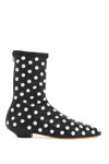 Khaite Elegant Flat Boots With Rounded Toe In Black (black)