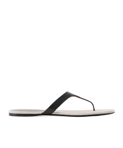 Khaite Archer Leather Sandals In Animal Print