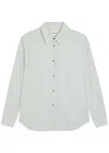 Khaite Argo Cotton Shirt In Green