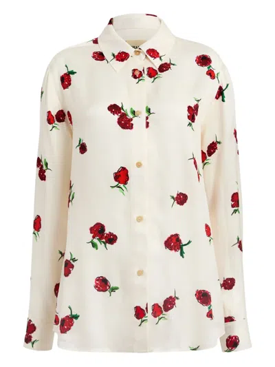 KHAITE ARGO FLORAL-PRINT SHIRT
