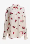 Khaite Argo Raspberries Print Shirt In Multi