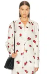Khaite Argo Raspberry-print Shirt