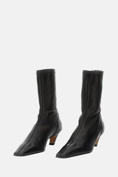 Khaite Arizona Ankle Boot 40 In Black