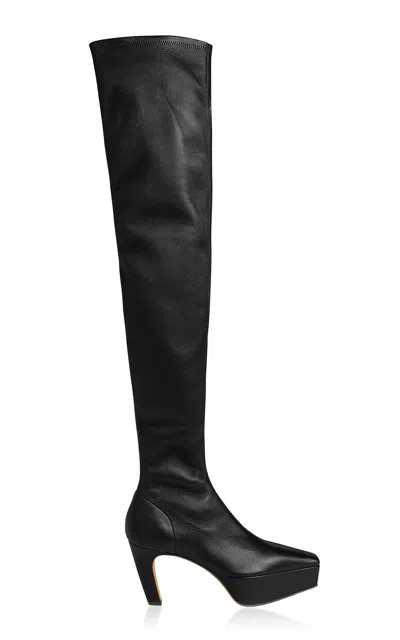Khaite Arizona Otk Platform Boot 90 In Black