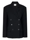 Khaite Arnoll Double-breasted Coat In Black