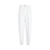 Khaite Ashford Pleated High-rise Tapered Jeans