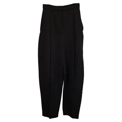 Khaite Ashford Pleated Pants In Black Viscose