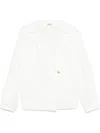 Khaite Ashton Double-breasted Cotton Top In White