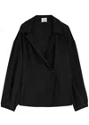 Khaite Ashton Silk Blouse In Black