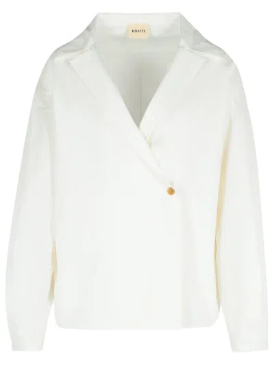 KHAITE ASHTON WHITE COTTON SHIRT