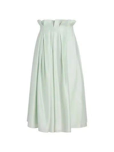 Khaite Astrid Skirt In Green