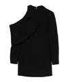 Khaite Asymmetric Dress In Black