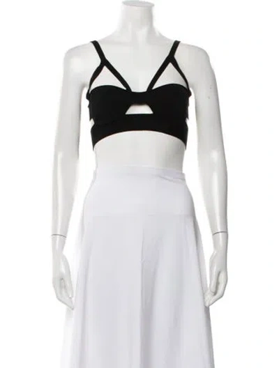 Pre-owned Khaite Asymmetrical Sleeveless Sports Bra In White