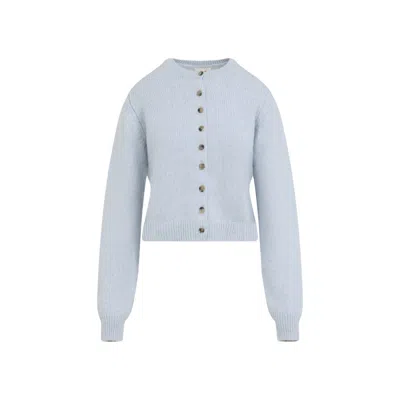 Khaite Atmosphere Blue Cashmere Everheart Cardigan In Multi