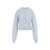 Khaite Atmosphere Blue Cashmere Everheart Cardigan In Multi