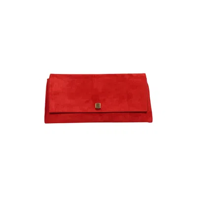 Pre-owned Khaite Audrey Clutch 'rebel' | Red | Women's Size Onesize