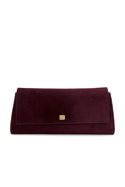 Khaite Audrey Clutch In Rouge Noir