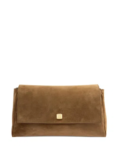 Khaite Audrey Cross Body Bag In Brown