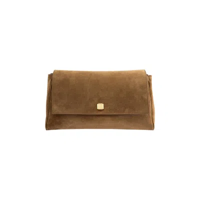 Pre-owned Khaite Audrey Crossbody Bag 'mud' | Brown | Women's Size Onesize