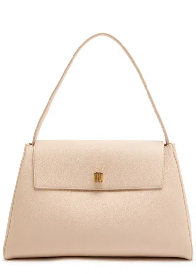 Khaite Audrey Grained Leather Top Handle Bag In White