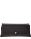 Khaite Audrey Leather Clutch In Black