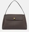 Khaite Audrey Leather Tote Bag In Brown
