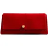 Khaite Womens Audrey Suede Clutch Bag Rebel In Rebel