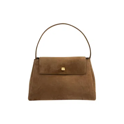 Pre-owned Khaite Audrey Top Handle Bag 'mud' | Brown | Women's Size Onesize