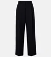 Khaite August High-rise Wide-leg Pants In Black