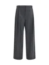 Khaite August Trousers In Gray