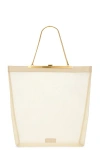 Khaite Augusta Mesh Chain Tote Bag In Beige