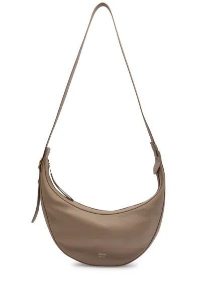 Khaite Augustina Grained Leather Cross-body Bag In Brown