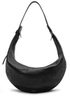 Khaite Augustina Grained Leather Hobo Bag In Black