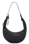 Khaite Augustina Grained Leather Hobo Bag In Black