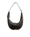 Khaite Augustina Grained Leather Hobo Bag In Black