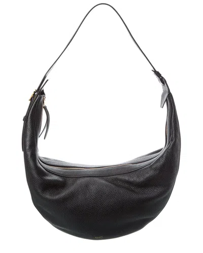 Khaite Augustina Leather Hobo Bag In Black