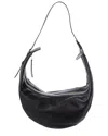 Khaite Augustina Leather Hobo Bag In Black
