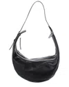Khaite Augustina Leather Hobo Bag In Black