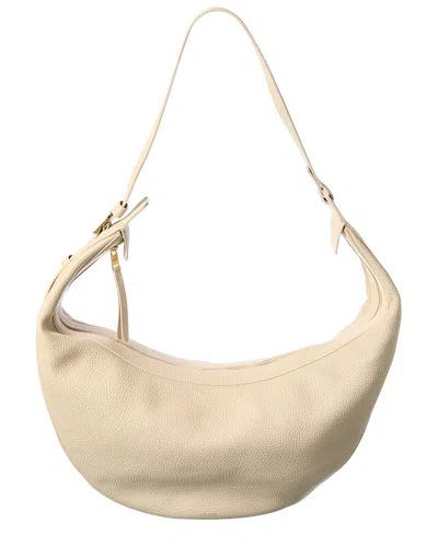 Khaite Augustina Leather Hobo Bag In White