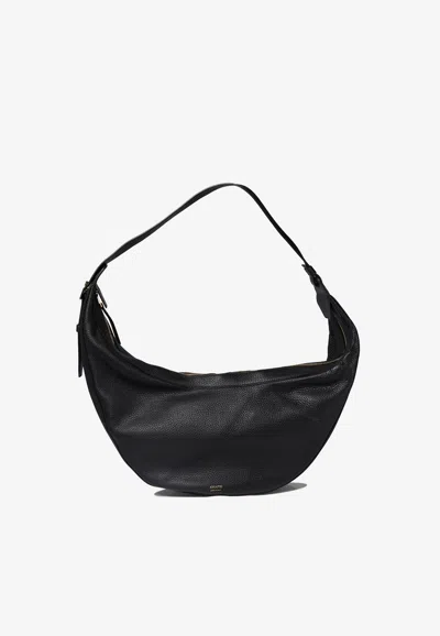 Khaite Augustina Pebbled Leather Hobo Bag