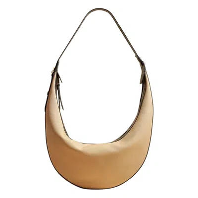 Pre-owned Khaite Augustina Shoulder Bag 'black/honey' | Women's Size Onesize