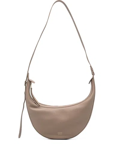 Khaite Womens Augustina Small Pebbled Leather Cross-body Bag Dark Olive In Neutral