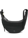 Khaite Augustina Small Leather Crossbody Bag In Black